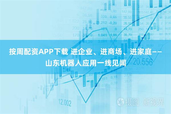 按周配资APP下载 进企业、进商场、进家庭——山东机器人应用一线见闻